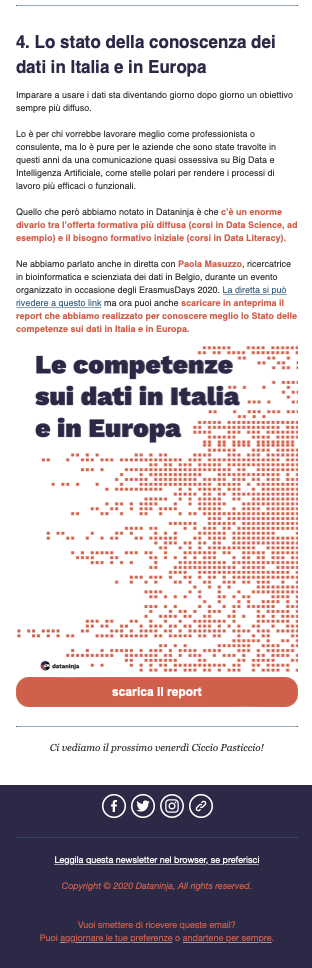Lo stato della conoscenza dei dati in Italia e in Europa - Dataninja newsletter n.32